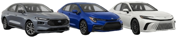 Toyota Camry, Toyota Corolla & Ford Taurus