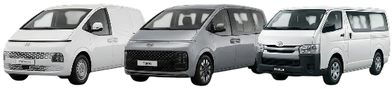 Toyota Hiace, Hyundai Staria & Starx